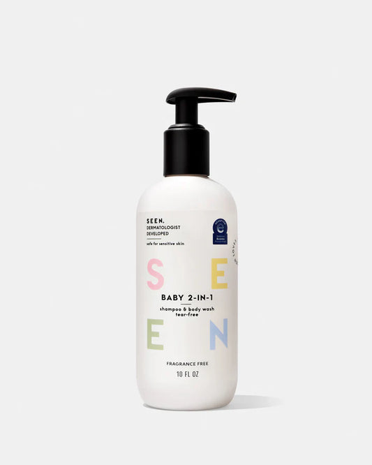 SEEN Baby 2-in-1 Shampoo & Body Wash, Fragrance Free